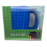 Tazon Taza Mug Para Lego 350ml Bloques Brick Azul