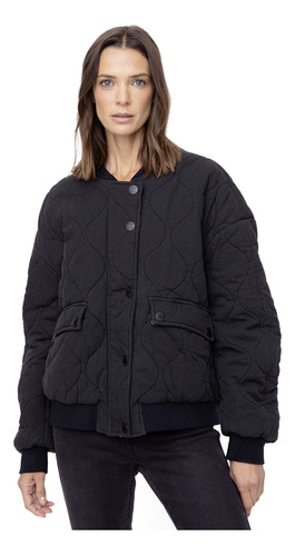 Women Bomber Jacket  Black Bubba