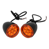  Par Direccionales Para Hd Sportster Xl 883/1200 Led Negro