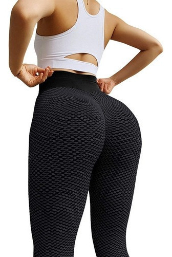 Yoga Tik Tok Leggings De Cintura Alta Pantalones Negros