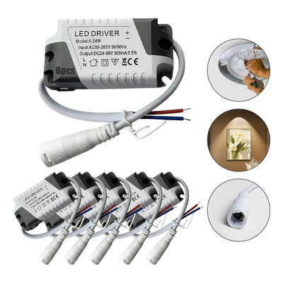 Balastra Driver Transformador Para Led 8-24w 6 Piezas | MercadoLibre