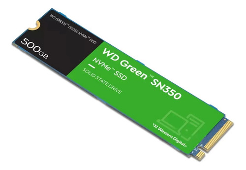 Disco Sólido Ssd Interno Western Digital Wd Green Sn350 Wds500g2g0c 500gb Verde