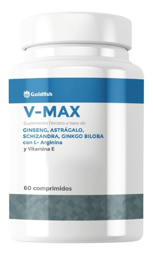 V-max Ginseng Astragalo Schizandra Ginko | Goldfish | X 60c Sabor Neutro