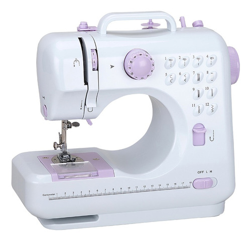 Máquina De Coser Portátil Multifuncional Hogar Color Blanco 110v/220v