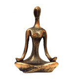 Estátua De Yoga Dourada 12,5cm