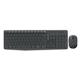 Kit Combo Teclado Mouse Wireless Rf 2.4 Usb Logitech Mk235