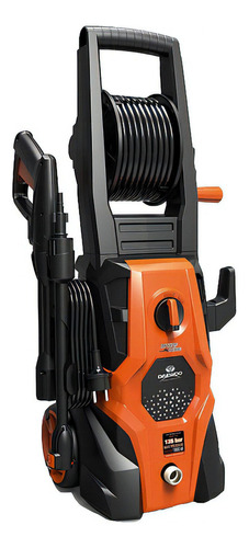 Hidrolavadora Alta Presión Daewoo 1958 Psi Accesorios 1600w Color Negro Con Naranja