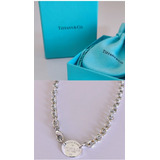 Tiffany & Co. Collar Ovalado 41cm 100% Original Plata 925