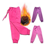 Pack 3 Pantalones Jogger Buzo Invierno Con Polar Niña