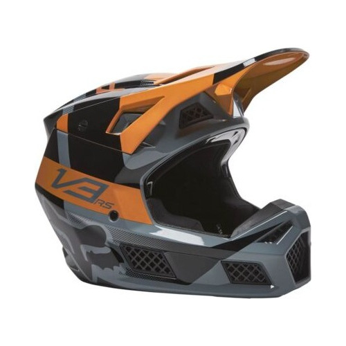 Casco Fox V3 Rs Negro Con Dorado Talla L