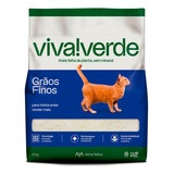 Areia Higiênica Viva Verde Grãos Finos Para Gatos - 4kg