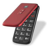 Celular Abre E Fecha Dual Chip Mp3 Vermelho P9021