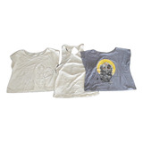 Combo Pack X3u Remeras Musculosas Mujer Talle S Oferta