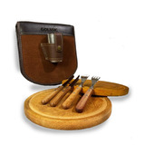 Set De Asado ( Estuche, Platos, Tramontina, Vaso)