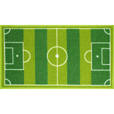 Tapete Decorativo Cancha 45x75cm! - ! Color Verde Musgo Diseño De La Tela Geométrico