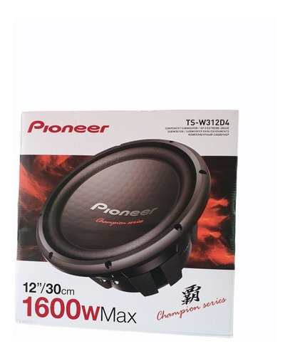 Bajo Para Carro Pioneer Ts-w312d4/1600watts/12