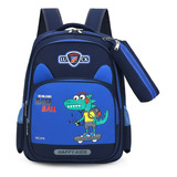 Mochilas Escolares Infantil Dinosaurio Primaria Viaje Impermeable Bolsa Ochila Niños Y Niñas Jardín De Infancia + Lapicera