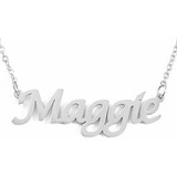 Kigu Maggie Custom Name Collar Personalizado - Tono Plata