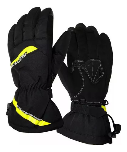 Guantes Largos Moto Scoyco Amarillo Softshell Invierno Rpm