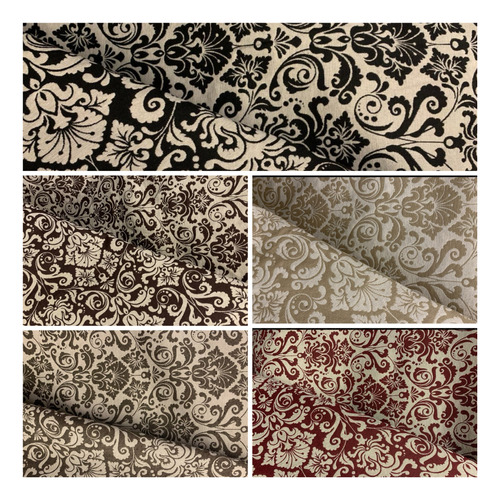 Tecido Jacquard Medalhão Manta Sofá Poltrona 1,00 X 1,40m 