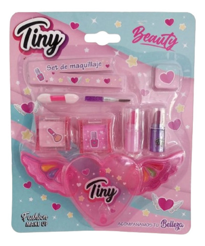 Set De Maquillaje Corazón Tiny Fashion Make Up 3283 Sebigus