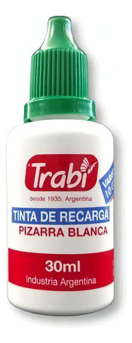 Tinta Recarga Marcadores Pizarra Trabi Color Verde