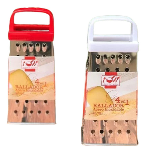 Rallador De Acero Inoxidable 4 En 1 Ideal Verduras Y Quesos