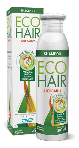 Eco Hair Shampoo Anti Caída Crecimiento Del Cabello 200ml