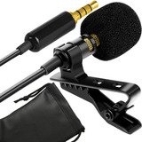 Microfone Lapela Profissional Celular P2 Notebook Câmera Som