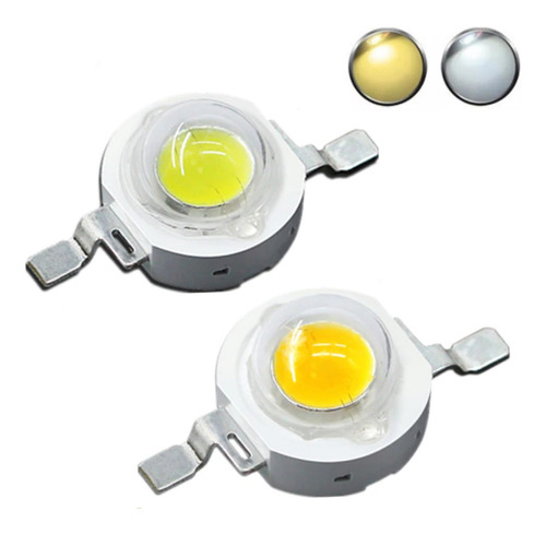 Atacado 500x Led 1w 3v 350ma Branco 3500k 6500k Envio 24hrs