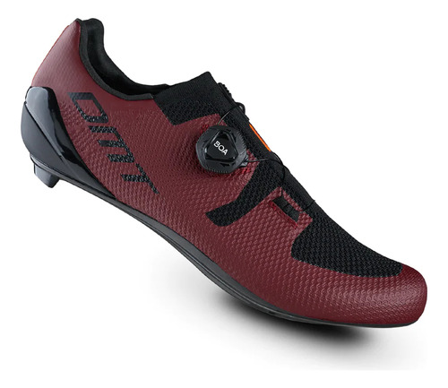 Zapatilla Ciclismo Ruta Dmt Kr3 Granate/negro