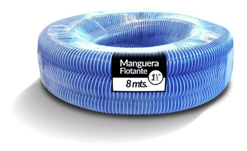 Manguera Vulcano Flotante Piletas Piscinas De 1 1/2 X 8 Mts!