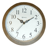 Relógio De Parede Cor Madeira 26cm Herweg - 660073