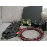 Playstation4 Slim 1tb + Joysticks + Plataforma + Cable Hdmi.