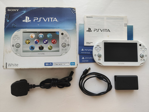 Sony Psvita Playstation Vita Slim Blanca Pch-2000 + Juegos