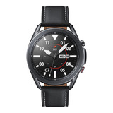 Samsung Galaxy Watch3 1.4  Con Red Móvil Caja 45mm De  Acero Inoxidable Mystic Black, Malla  Black De  Cuero Sm-r845f