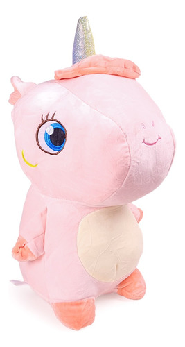 Peluche Unicornio Super Suave Con Alas 47cm Aprox