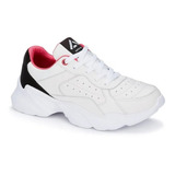 Tenis Sneaker Dama Suela Chunky  Acolchonados Andrea 2766645