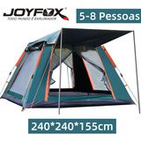 Joyfox Ba-301 Cor Verde-escuro Barraca Camping Automatica Upf 50+ Impermeavel 1500mm Grande Para 5-8 Pessoas