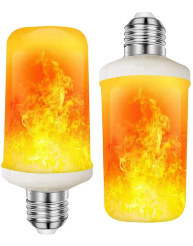 Lampara Led Fire Efecto Fuego Llama A60 4w Tbcin