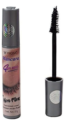 Mascara Prosa 4 En 1 Con Micro Fibras Hecho En Méx