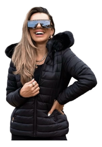 Casaco Jaqueta Feminino Puffer Gominhos Peluciada Premium