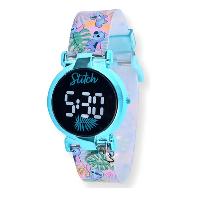 Reloj Digital Niños Disney Stitch Azul Accutime Watch Corp