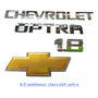 Kit Emblemas Chevrolet Optra 1.8 Logo Maleta Chevrolet Optra