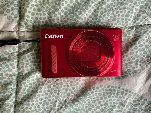 Cámara Digital Canon Sx610 Hs Roja