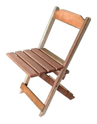 Kit Com 4 Cadeira De Madeira Dobrável Confortavel