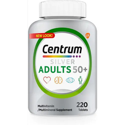 Centrum Silver Adults 50+ Americano 220 Tabs Mujer\u002Fhombre Sin Sabor | Envío gratis