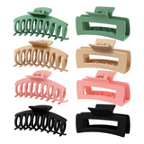 Pinzas Hairpin De Plástico Antideslizantes Para Cabello, 8 U