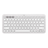 Teclado Sem Fio Logitech Bluetooth Usb Keys 2 K380s Branco