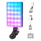 Neewer Luz De Videoconferencia Led Rgb C/ Clip For Celular